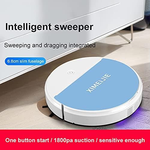 Smart Robot with Powerful Suction for Floor Sweeping Dry Wet Mopping